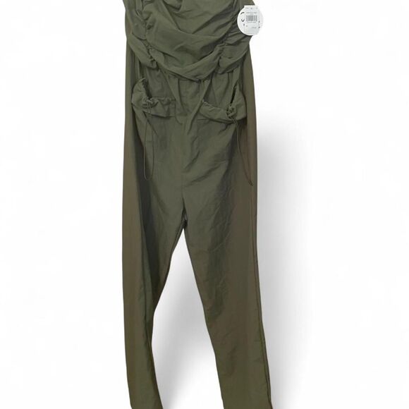 Jolie-joy Women's Green and Khaki Playsuit-romper - Picture 1 of 4